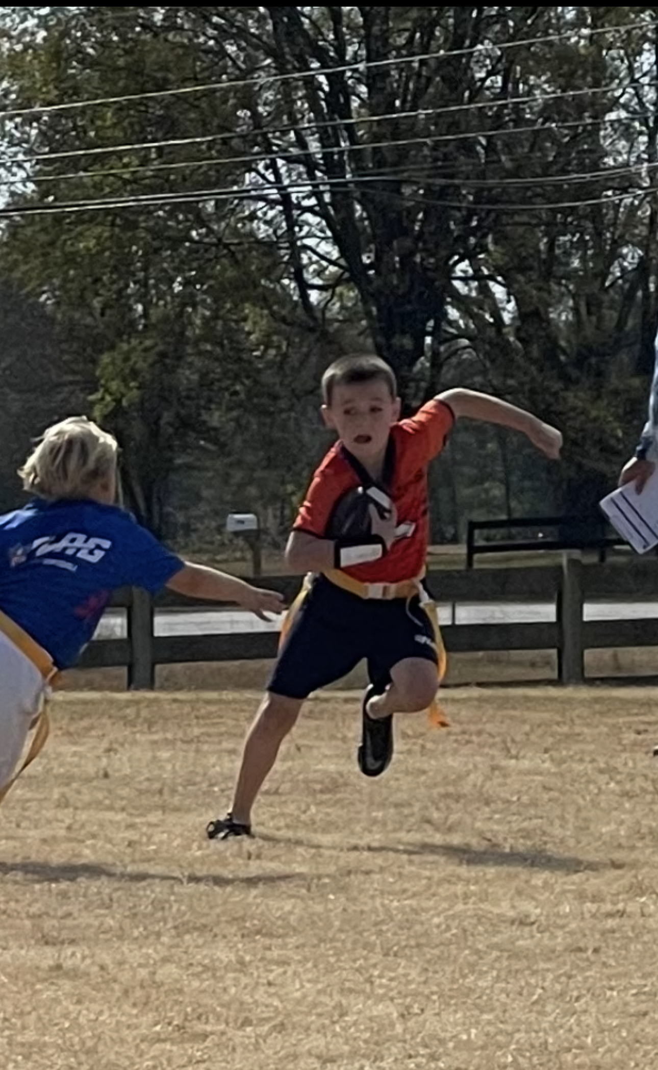 Flag Football Player Running